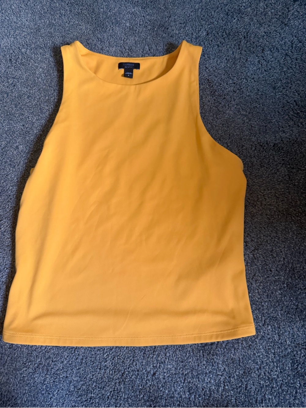Express Bright Yellow High-Neck Tank